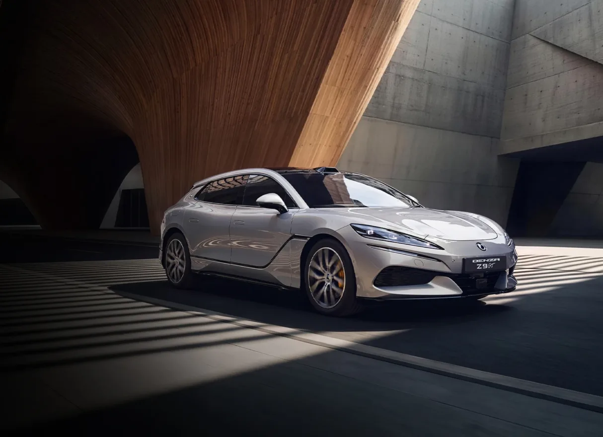 Ilustrasi mobil listrik grand tourer denza