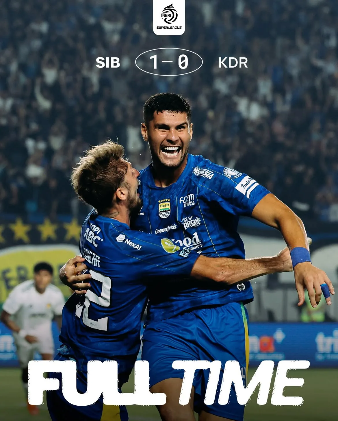 Ilustrasi hasil pertandingan persib