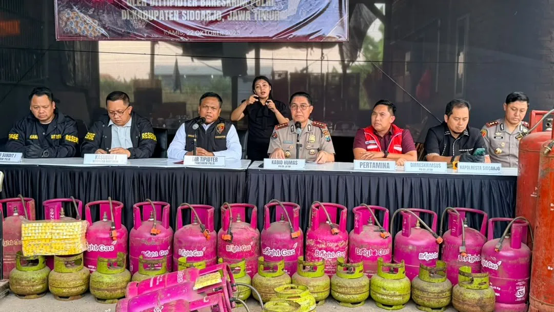 Ilustrasi tersangka tabung gas LPG